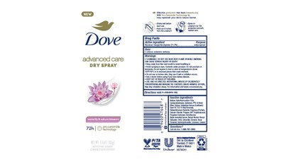 Dove Waterlily Dry Spray AP - Dove Waterlily Dry Spray AP